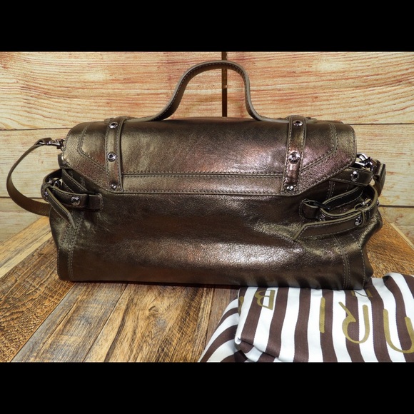 Henri Bendel Bronze metallic leather crossbody - Picture 3 of 5